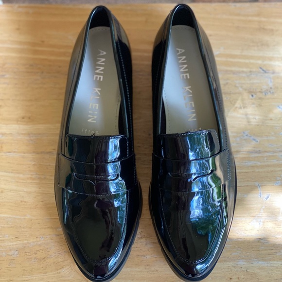 anne klein lainey wedge penny loafer